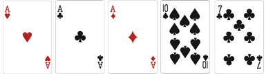 Poker brelan ou 2 paires
